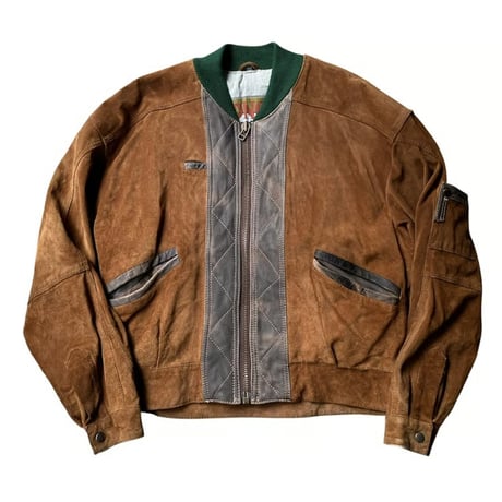 1980's Switching design leather jacket