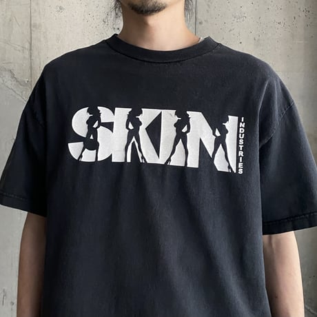 1990's-2000's "SKIN INDUSTRIES" printed Tee