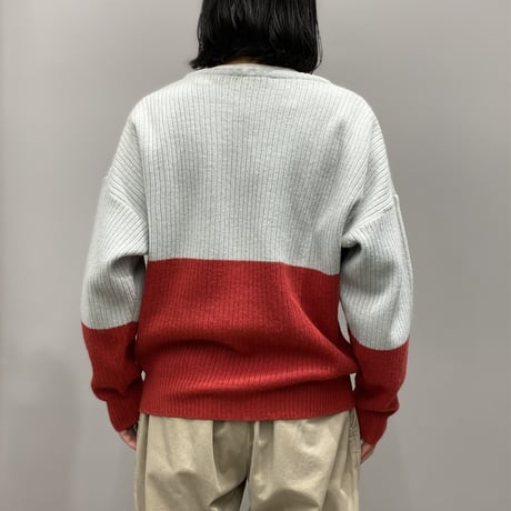 1980's ITALY made knit sweater with nylon pocket
