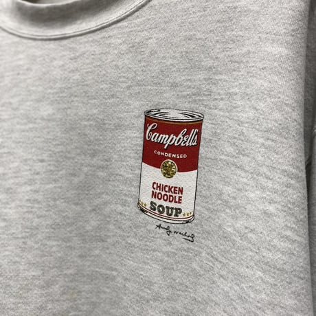 1990's "Campbell's Soup" by Andy Warhol Printed sweat shirt