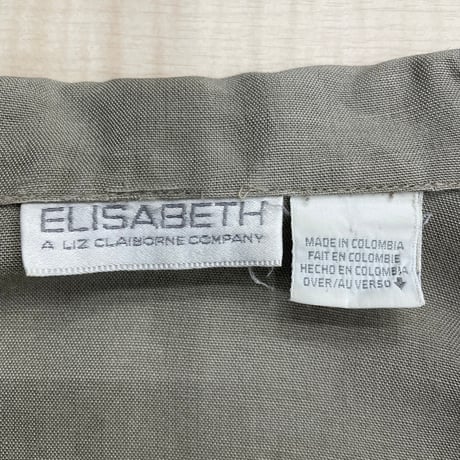 1980's-1990's "ELISABETH A LIZ CLAIBORNE" Linen / Rayon fabric safari jacket