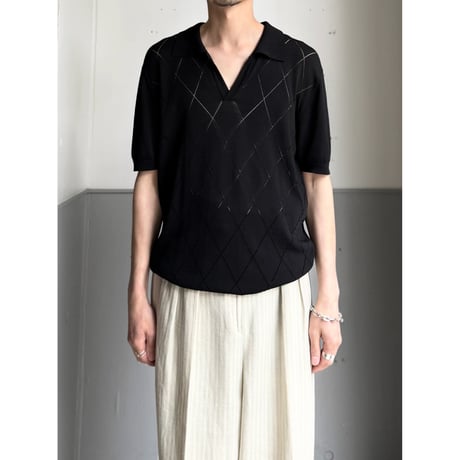 2000's〜 Skipper collar summer knit sweater
