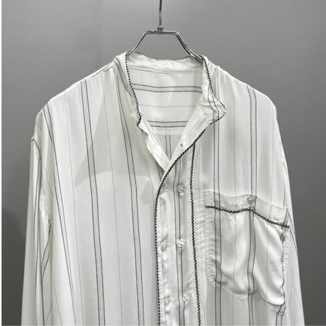 1990's Double button design rayon shirt