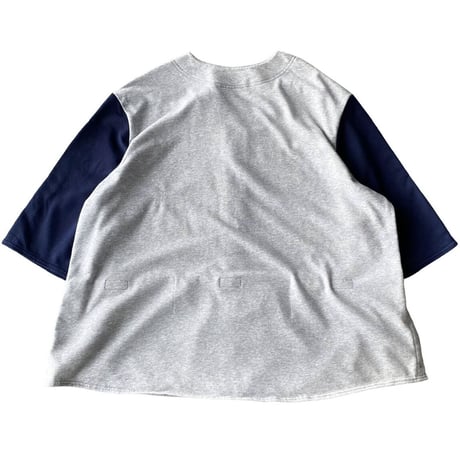 Detachable design 2tone color shirt