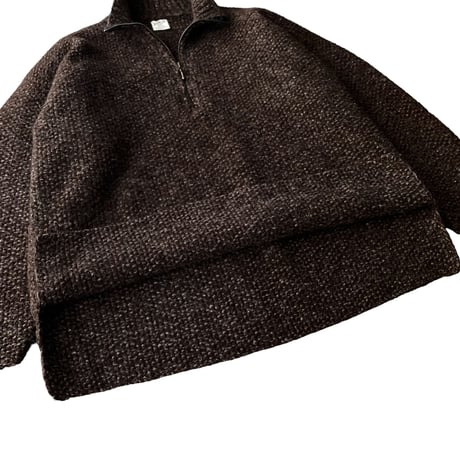 1990's Half zip Ecuador wool knit sweater