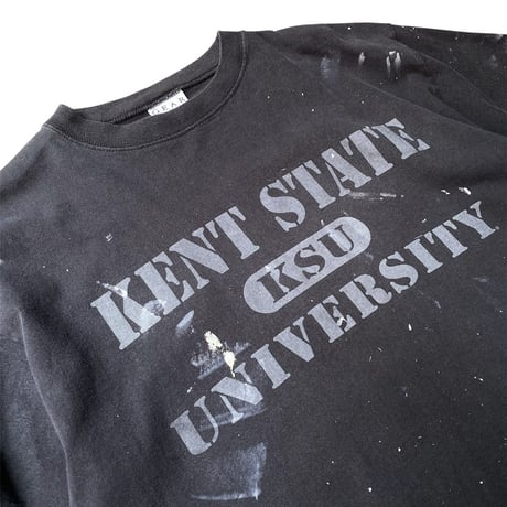 1990's-2000's College Print Design Painted Tee