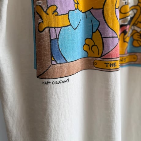1980's-1990's "THE SIMPSONS" Damaged Printed Tee