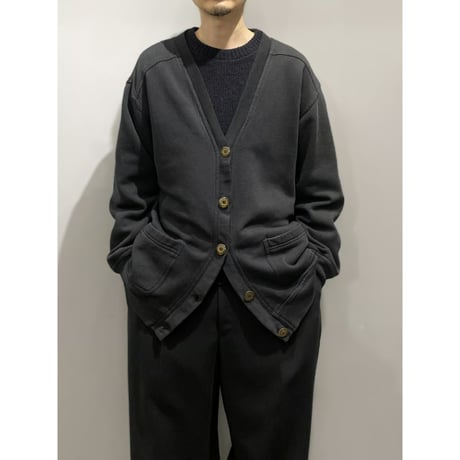 1990's Black color sweat cardigan