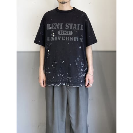 1990's-2000's College Print Design Painted Tee
