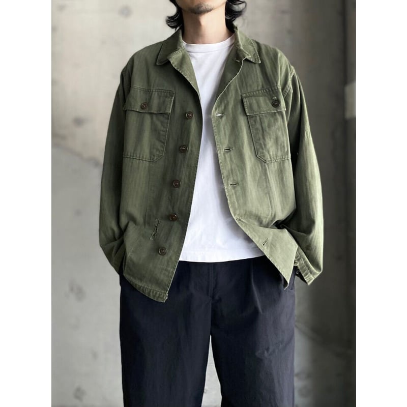 1940's-1950's U.S.ARMY M-47 HBT utility shirt | 1940's-1950's U.S.ARMY M-47 HBT utility shirt |
