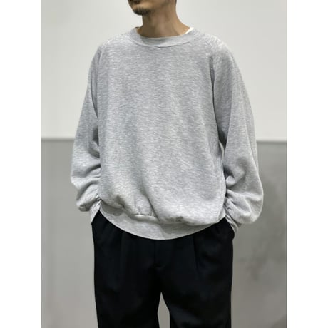 1990's Wide & Short silhouette raglan sleeve sweat shirt