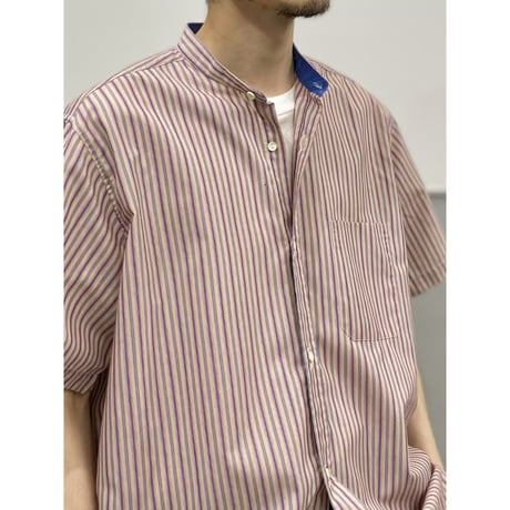 1970's-Early 1980's "LANVIN PARIS" FRANCE MADE Striped short sleeve shirt