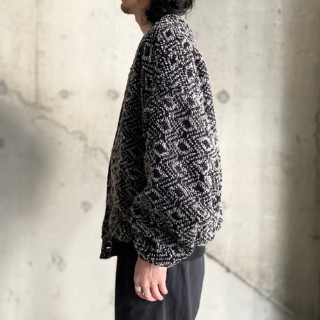 1980's Wide & Short silhouette knit cardigan
