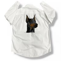 1990's DOBERMAN Back printed Long sleeve shirt