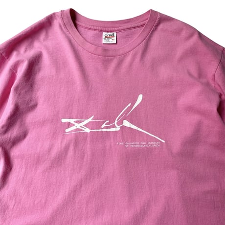 1990's ”THE SALVADOR DALI MUSEUM" Signature Printed Tee
