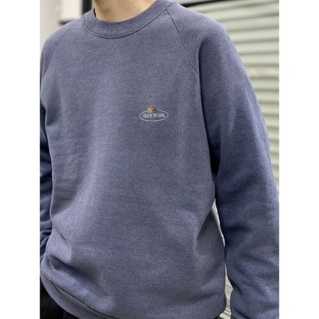1990's EURO "FRUIT OF THE LOOM" Sun faded sweat shirt (NVY)