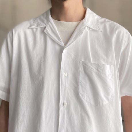 1990's "Polo by Ralph Lauren" Open collar hand woven cotton shirt