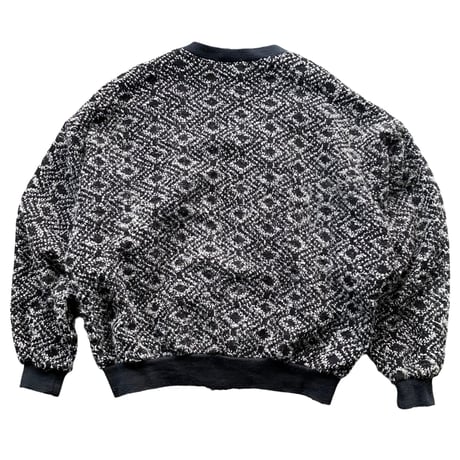 1980's Wide & Short silhouette knit cardigan