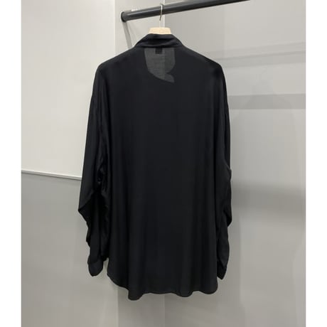 1980's-1990's Asymmetrical design rayon shirt