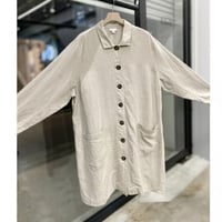 Linen fabric oversized long coat