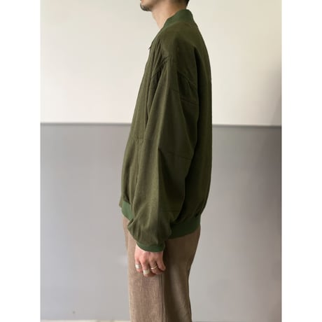 1990's Silk fabric zip up light jacket
