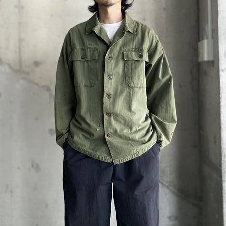 1940's-1950's U.S.ARMY M-47 HBT utility shirt