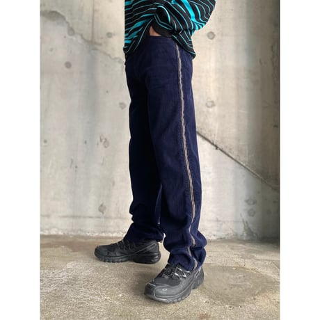 2000's Side line design corduroy pants