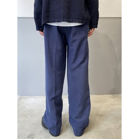 1980's-1990's "JHANE BARNES" Silk × Linen fabric 2tuck slacks pants