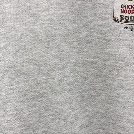 1990's "Campbell's Soup" by Andy Warhol Printed sweat shirt
