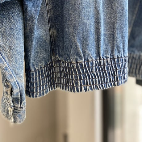 1980's-1990's "TOGETHER" Leather Switching Design Denim Jacket