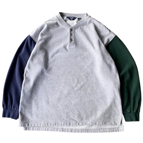 1990's Henley necked sweat shirt