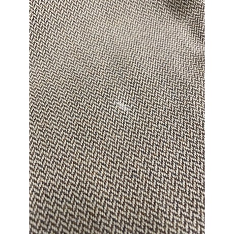 1990's "Yves Saint Laurent" Herringbone fabric long sleeve shirt