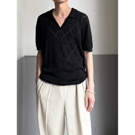 2000's〜 Skipper collar summer knit sweater