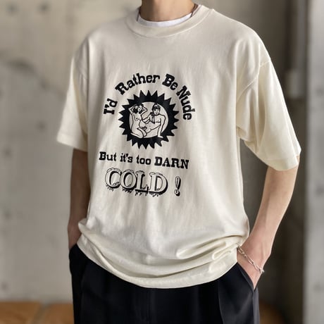 1990's Nude printed tee