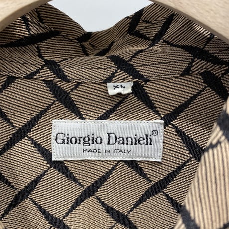1990's All patterned long sleeve rayon shirt
