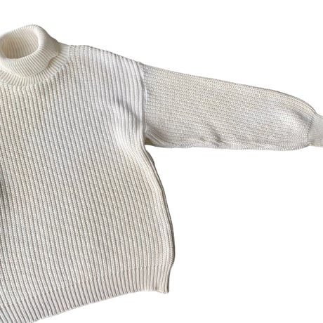 1990's "ORVIS" Turtle necked cotton knit sweater