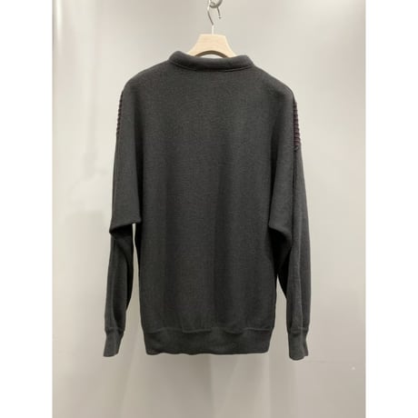 1980's Switching fabric design alpaca blend knit sweater