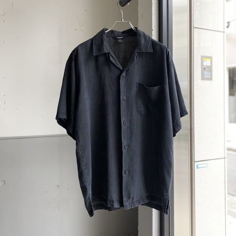 2000's〜 Open collar linen short sleeve shirt