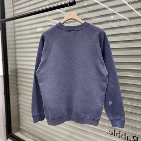 1990's EURO "FRUIT OF THE LOOM" Sun faded sweat shirt (NVY)
