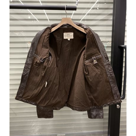 2000's "GUESS JEANS" Western design leather jacket