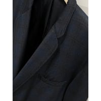 1960's Ombre plaid wool tailored jacket