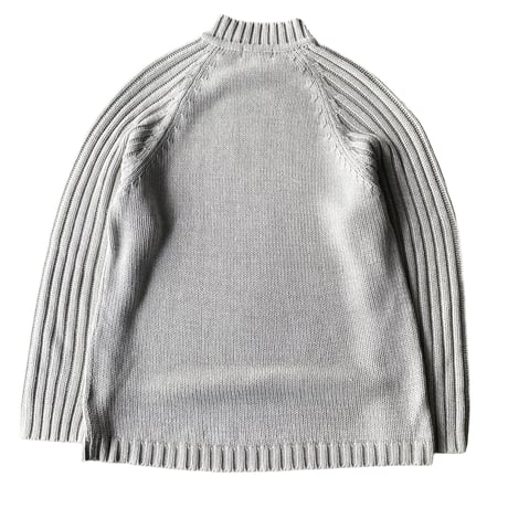 2000's Asymmetrical zip design knit sweater