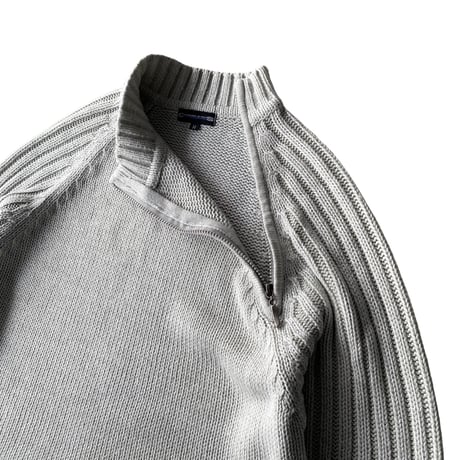 2000's Asymmetrical zip design knit sweater