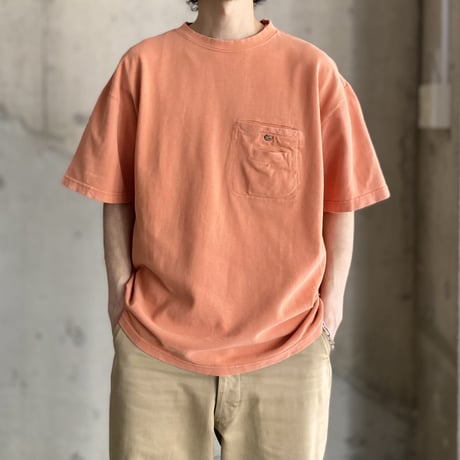 1980's-1990's "BUGLE BOY" seed stitch plain pocket Tee