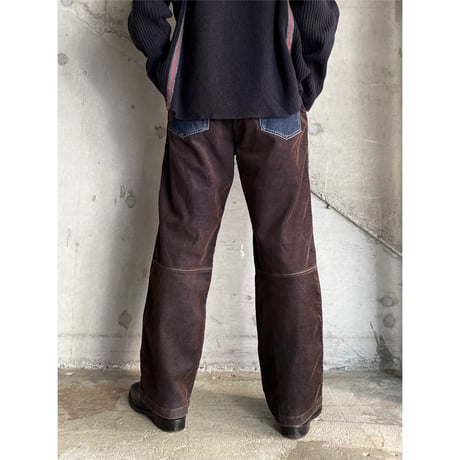 2000's Switching design corduroy pants