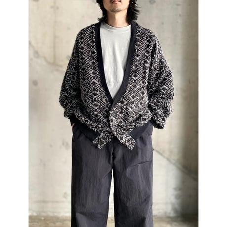 1980's Wide & Short silhouette knit cardigan