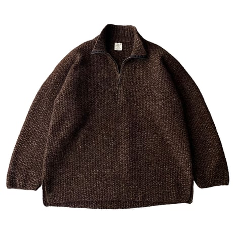 1990's Half zip Ecuador wool knit sweater