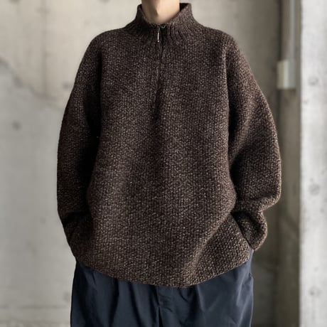 1990's Half zip Ecuador wool knit sweater