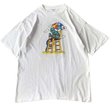 1990's "GTE VISA"  × "ANIMAL HOUSE" printed Tee