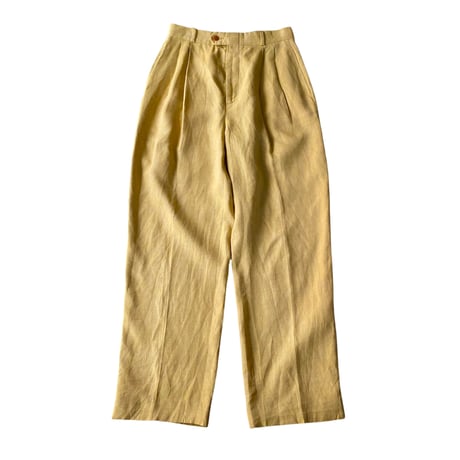 1990’s “BARRY BRICKEN” Linen 2tucks slacks pants